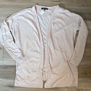 Ocean Drive Soft Pink Open-Front Cardigan